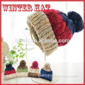 Hot Sell Custom fold up acrylic knitted winter hats